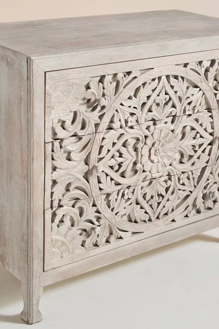 Lombok Wooden Dresser Chest of 3 Drawer Cabinet/ Drawer Dresser Sideboard
