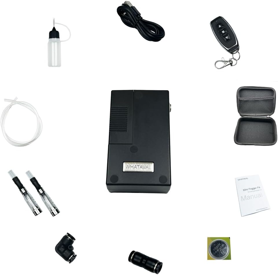 Remote Control Volumn Adjustable Mini Fogger Machine F4 for Photography Cosplay Airflow Testing - Smart Home Appliances