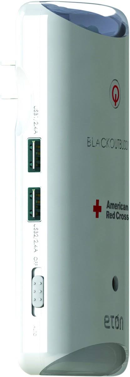The American Red Cross Blackout Buddy Charge Emergency LED Flashlight, Blackout Alert, Nightlight and Phone Charger, 2-Pack, RCB