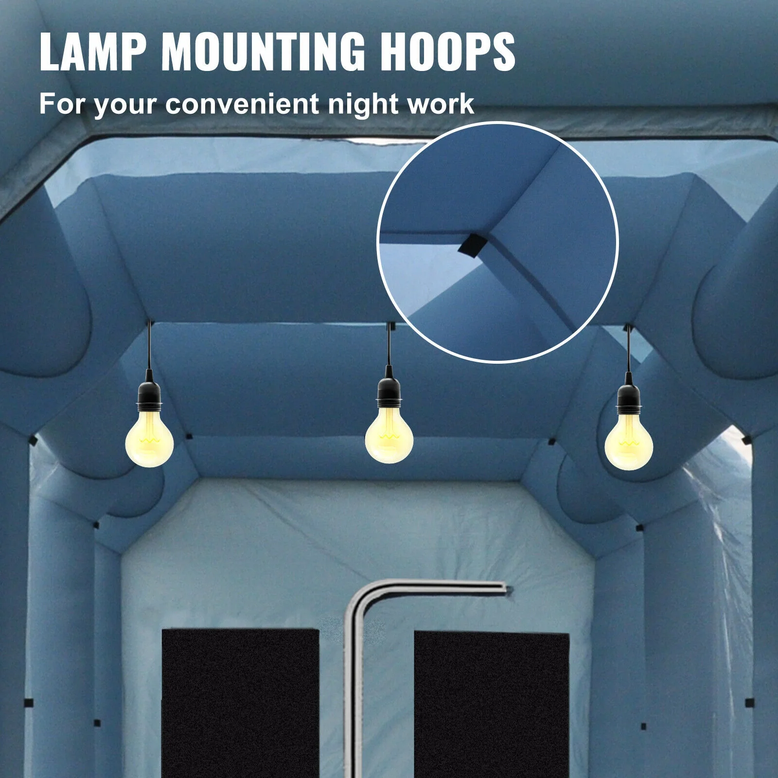 Painting Tent Workstation Inflatable Spray Paint Booth 30x20x13FT with 2 Blowers 950W and 350W