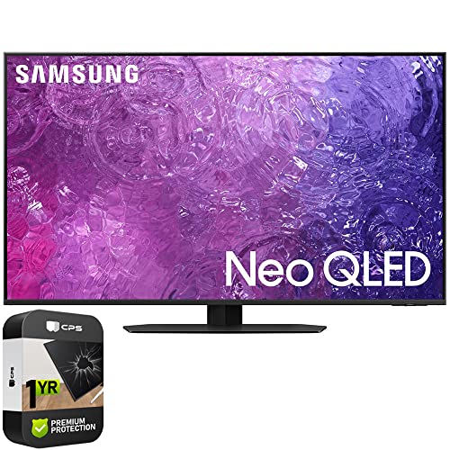 Samsung QN65QN90DA 65 Inch Neo QLED 4K Smart TV (2024) Bundle with 1 YR CPS Enhanced Protection Pack