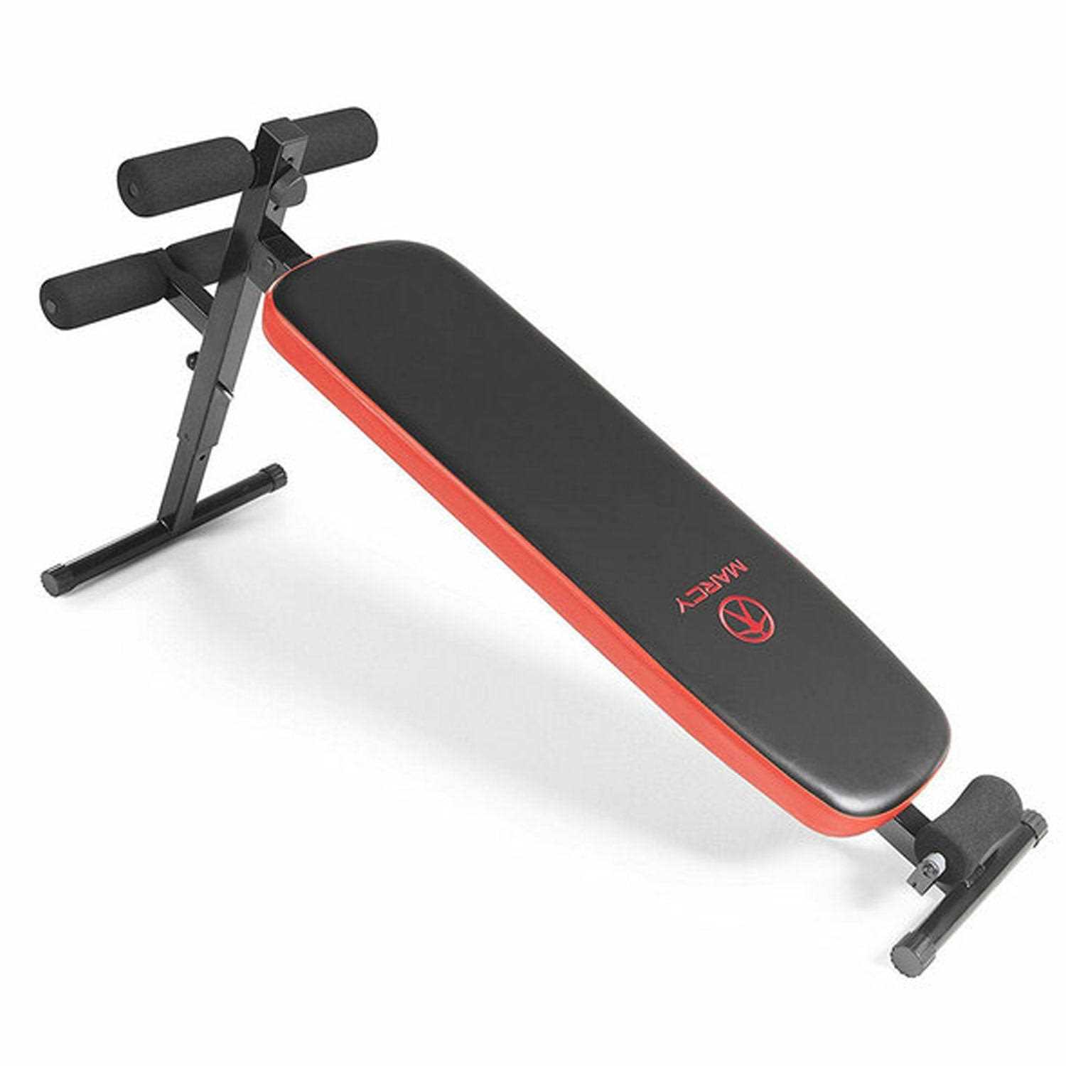 Marcy SB-4606 Utility Slant Board - Black (Black/Red) - Sports Supplies Online Store