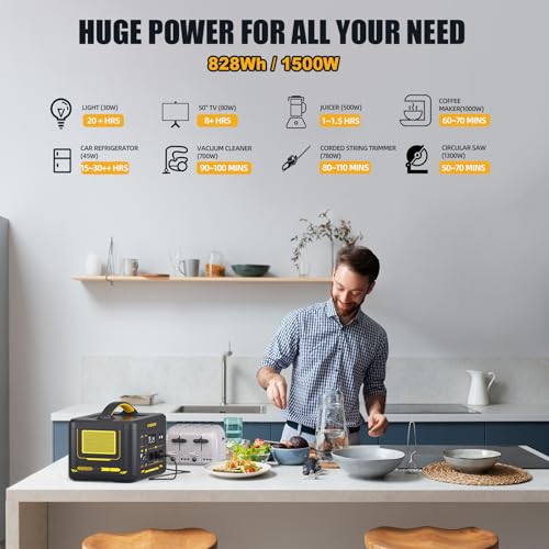 VTOMAN Jump 600X Portable Power Station, LFP Battery Powered Generator with 2x 600W AC Outlets (Surge 1200W), 4x USB ports