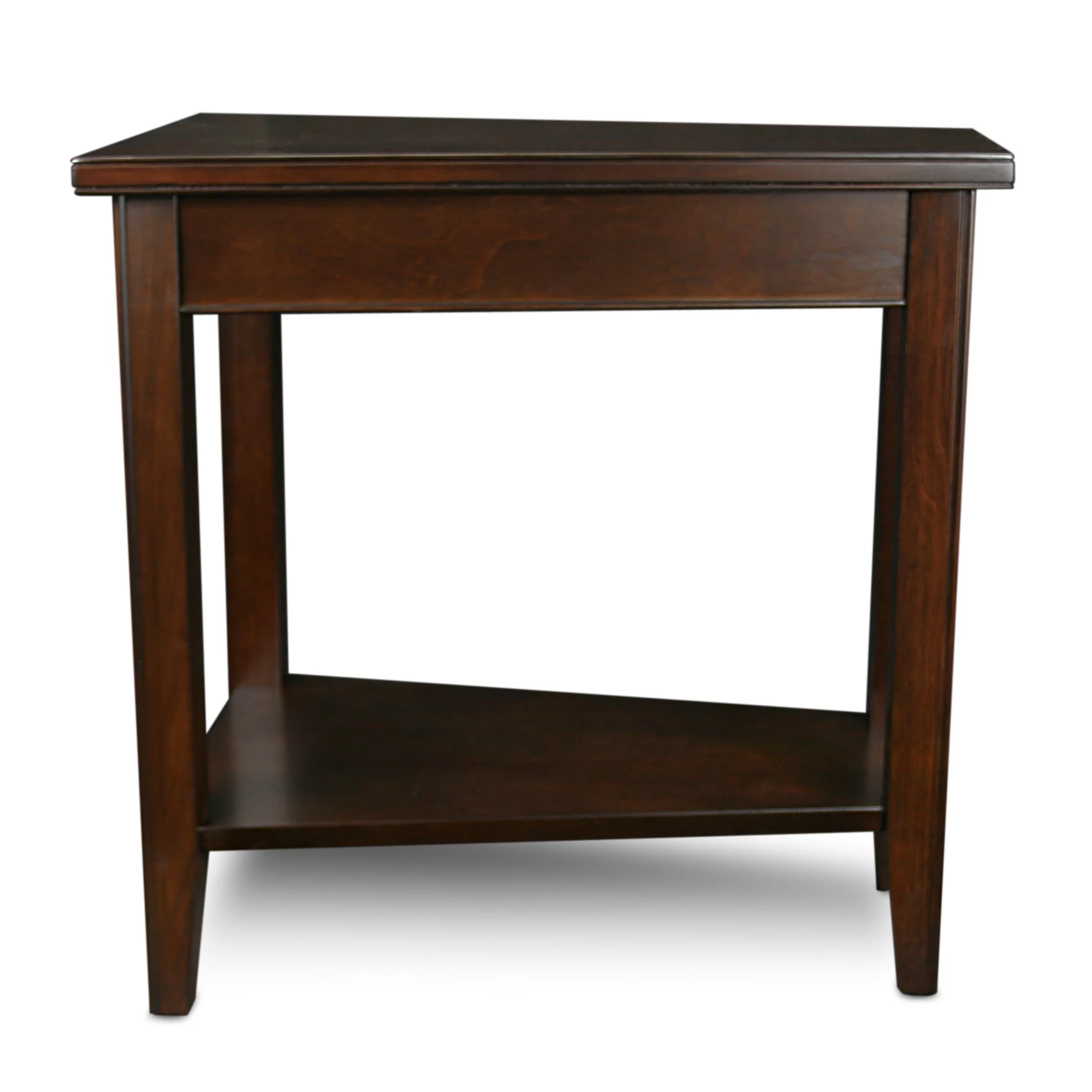 Laurent Recliner Wedge Table in Chocolate Cherry