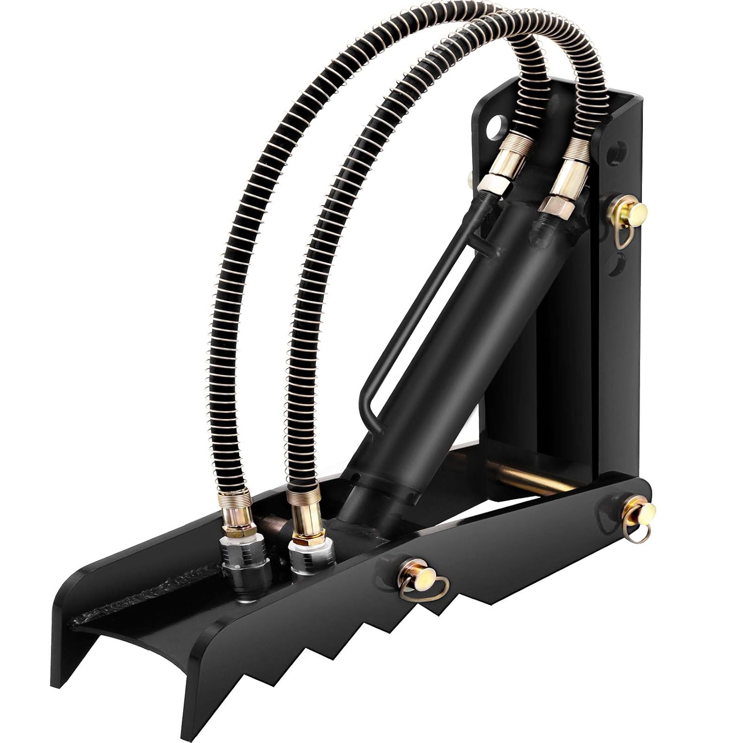 Mophorn 18 Hydraulic Backhoe Thumb, 1/2 Thickness Heavy Duty Excavator Thumb, Black Steel Weld On Thumb Attachments with Hydraulic Cylinder