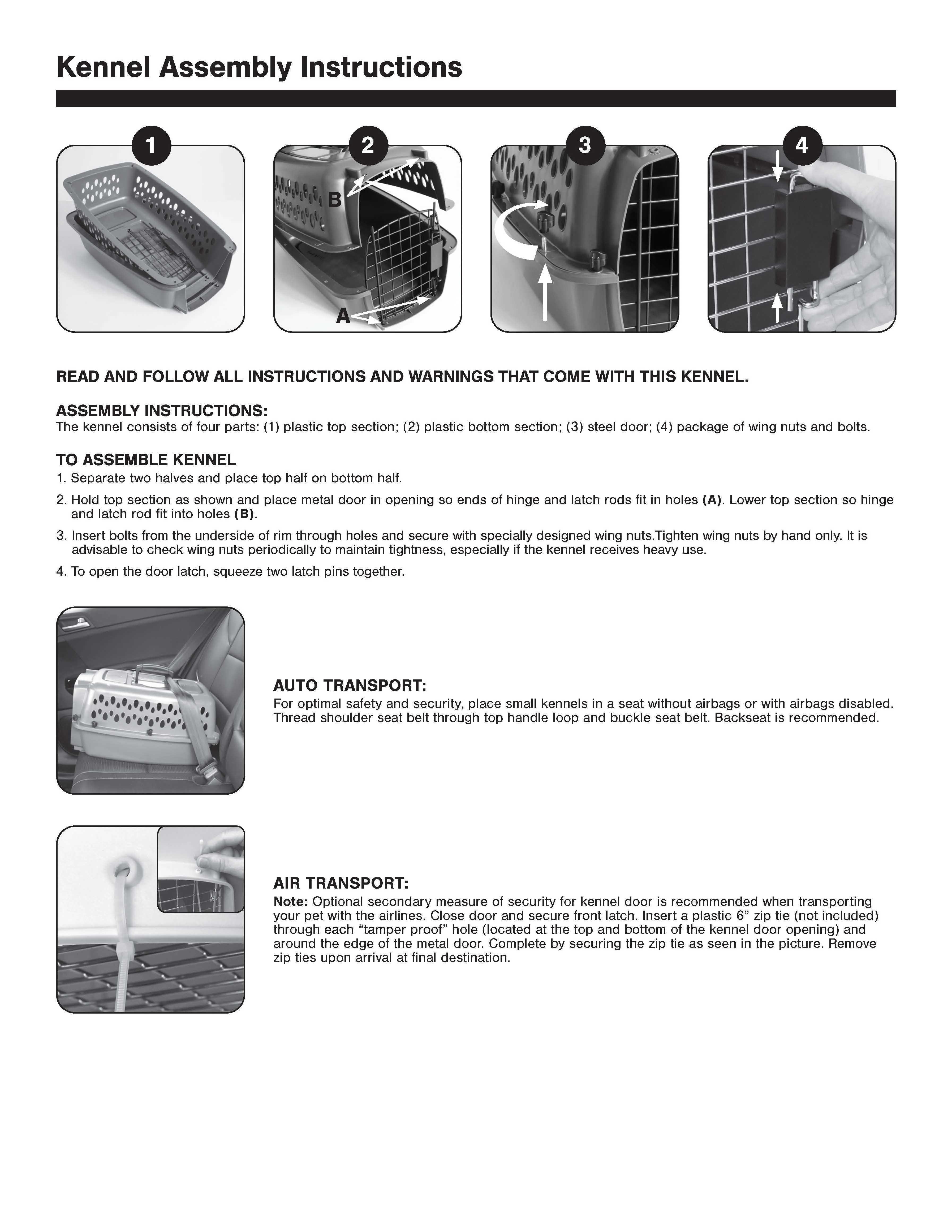 Vibrant Life Pet Kennel 19 X-Small Plastic Dog Crate Portable Carrier for Pets Up To 10 lbs