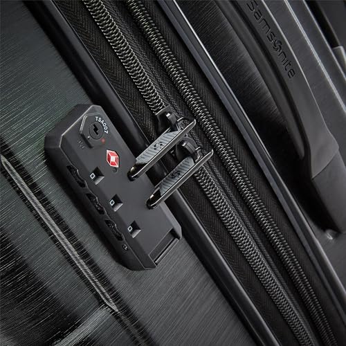 Samsonite Centric 2 Hardside Expandable Luggage with Spinner Wheels, Black, Carry-On 20-Inch