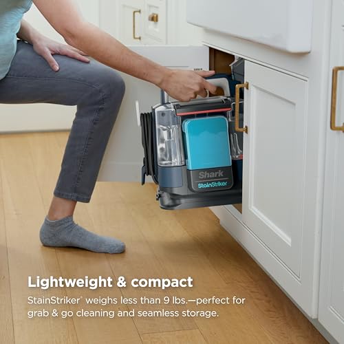 Shark StainStriker Portable Carpet Upholstery & Area Rug Cleaner, Bonus XL Tool & Full-Size Cleaning Solution, Stain & Odor Remover