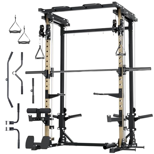 Major Fitness Drone3 Smith△ Machine – All-in-One Home Gym Squat Rack with Weight Bar