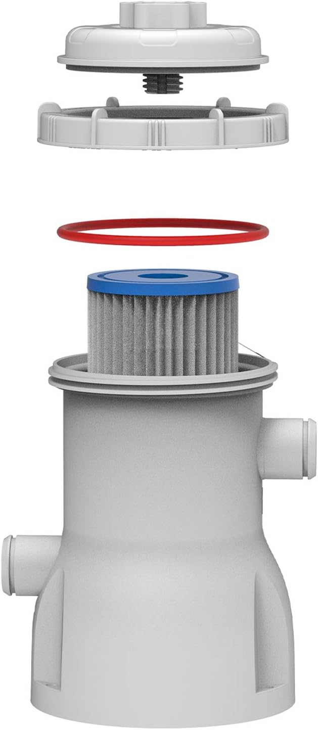 JLeisure Avenli Clean Plus 800 GPH GFCI Above Ground Swimming Pool Filter Cartridge Pump with 32 mm Hoses for Pools Up to 18 Feet Pack of 2