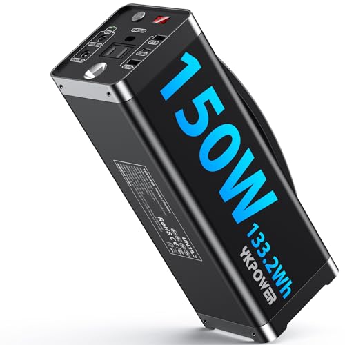 Portable Power Station 300W(Peak 600W), 296 Wh/80000mAh Fast Charging, Rechargeable Generator with 7 Outputs