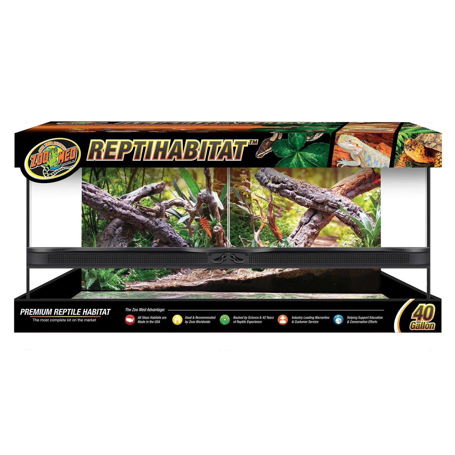 Zoo Med Naturalistic Terrarium Double Door 40 Gallon - Pet Supplies online store