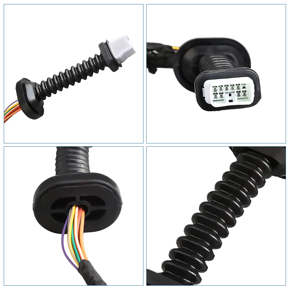 WMPHE Compatible with 645-506 Door Harness with Connectors Dodge Ram 1500 2500 3500 2004 2005 2006 2007 2008, Dodge Ram 4500 5500 2008 2009 2010
