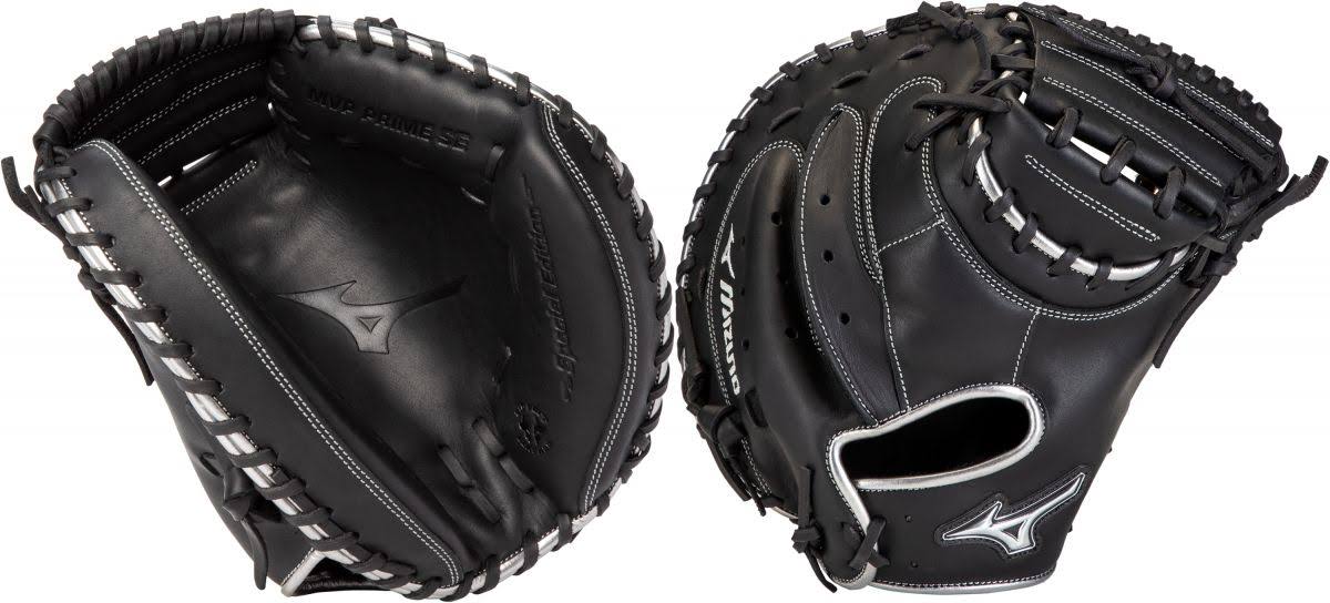 Mizuno MVP Prime SE 34.00x22 Catcher&s Mitt - Black Silver