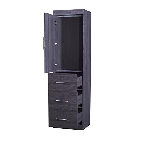 Full Size Murphy Bed with Drawers, Cabinets and USB Ports,Wood Murphy Bed Cabinet Bed Removable Shelves