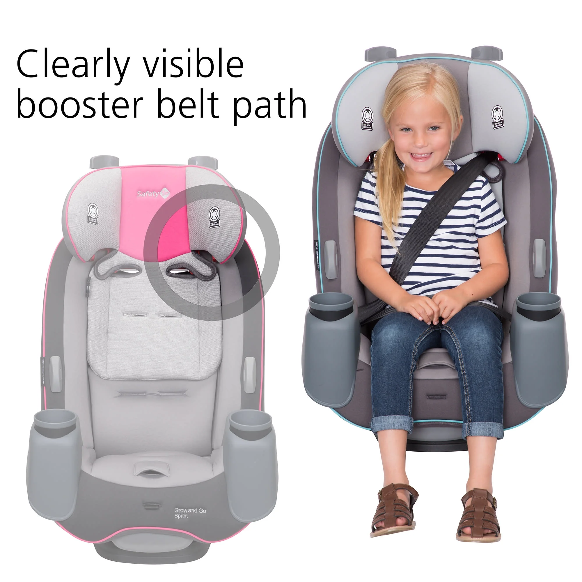 Safety 1st Grow and Go Sprint All-in-1 Convertible Car Seat, Silver Lake