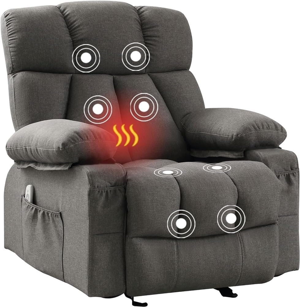 Power Lift Recliner Chair Recliners for Elderly - Lounge Sofa Home Theater Seating with Massage for Adults