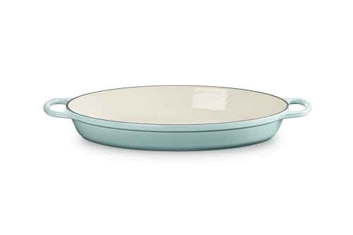 Le Creuset Enameled Cast Iron Signature Oval Baker, 3qt. Sea Salt
