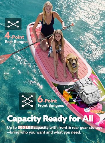 SLOOSH Inflatable Stand Up Paddle Board, 10'6" Inflatable Paddle Boards with Premium Accessories, Non-Slip EVA Deck, Ultra-Light Carry Bag Pump