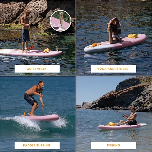 Inflatable Paddle Board for Adults with Accessories Included, Oar, Fins, Pump. Stand Up Paddleboard Great Stability and Resistance. 10’ x 33" x 5.9"