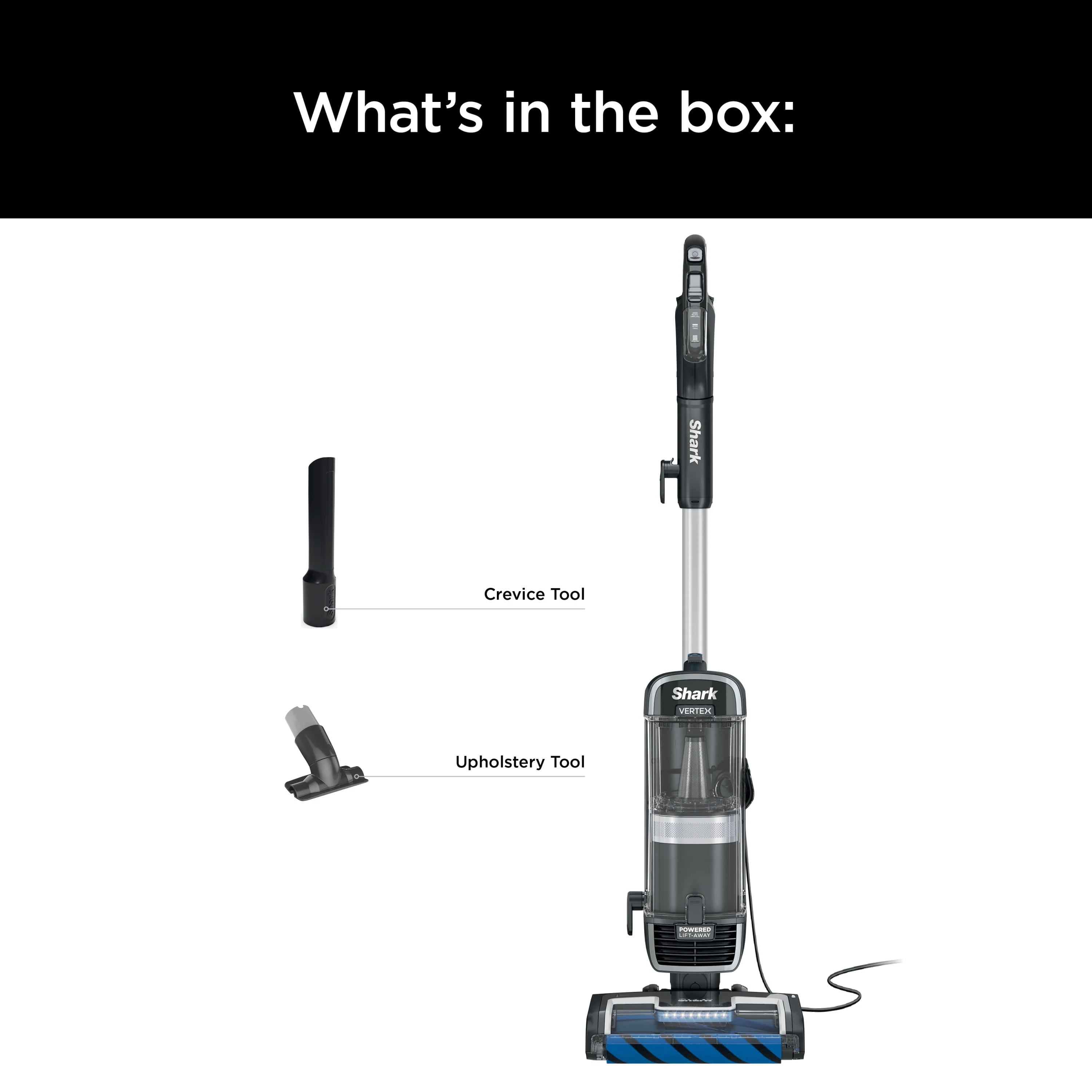 The Shark® Vertex® Speed Upright Vacuum with DuoClean® PowerFins Powered Lift-away® and Self-Cleaning Brushroll, AZ1810