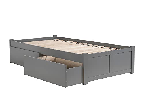AFI Concord Platform Bed with Footboard & Storage Drawers