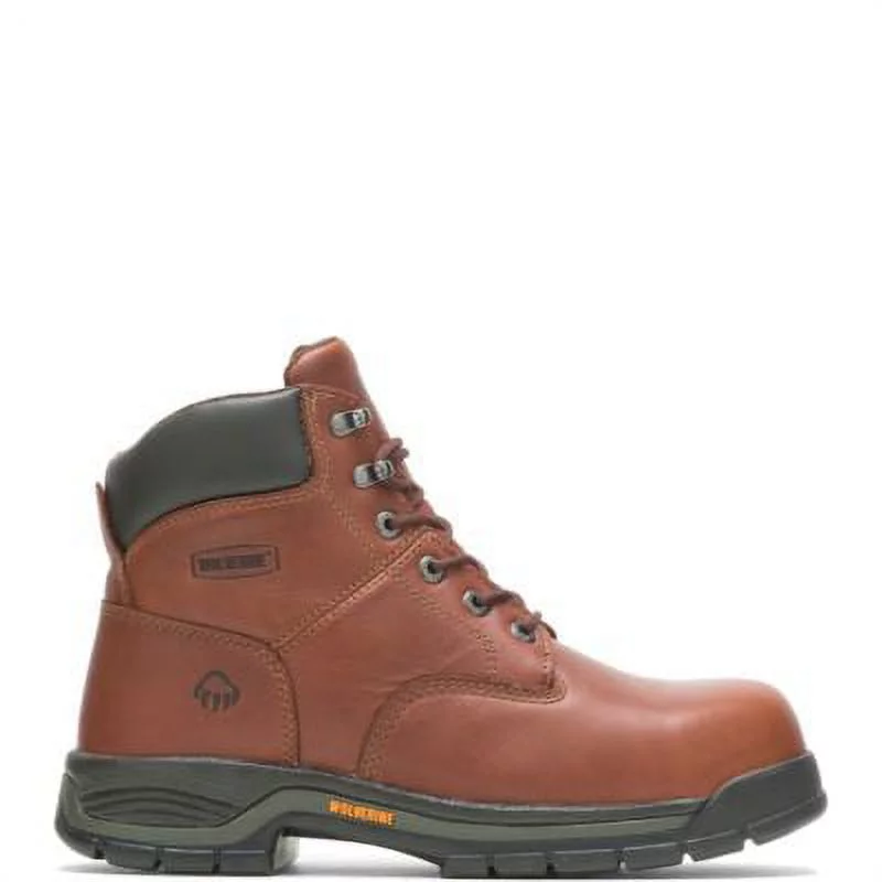 Wolverine Harrison Lace-Up Steel-Toe 6" Work Boot Men Brown - Curated Treasures Market