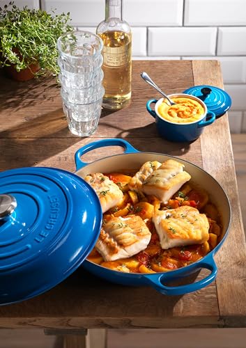 Le Creuset Enameled Cast Iron Signature Braiser, 3.5 qt., Marseille
