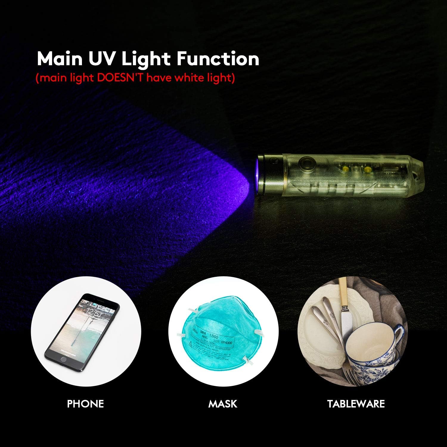 RovyVon Aurora A8 Pro Led Flashlight, Handheld Flashlight, Rechargeable EDC Keychain Flashlight, IP66 Water Resistant for Camping Hiking