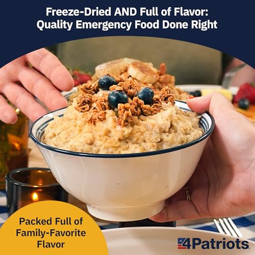 4Patriots 2-Week Survival Food Kit: Emergency Food Supply Designed to Last 25 Years, 84 Servings