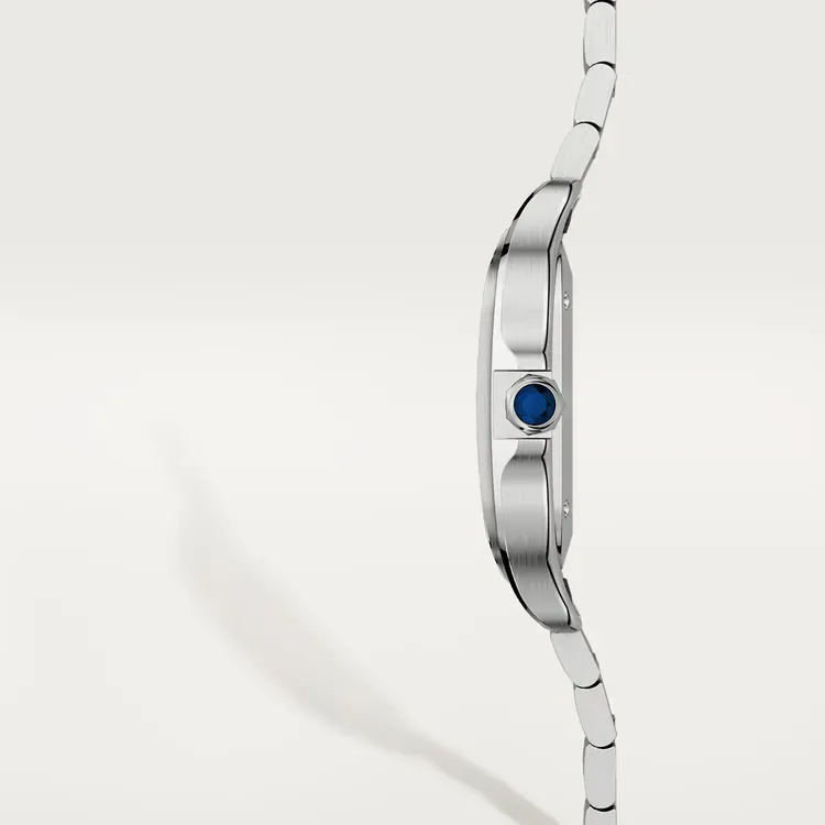 Full moon wristwatch design. Black or brown strap