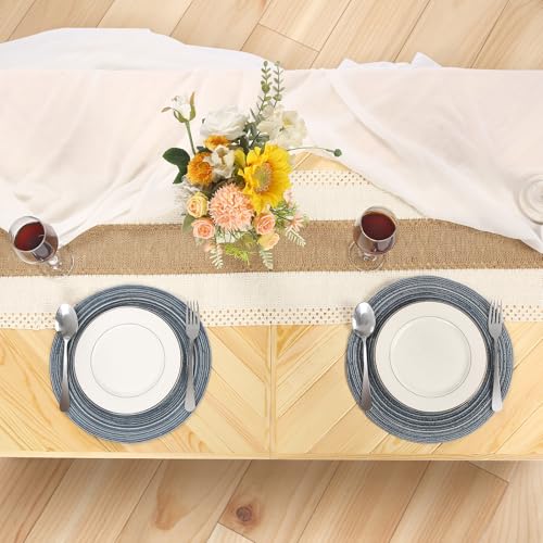 Folding Picnic Table with Table Runner, Portable Boho Low Picnic Table for Indoor Outdoor, 60" x 30" Wooden Table with Adjustable Heights for Camping