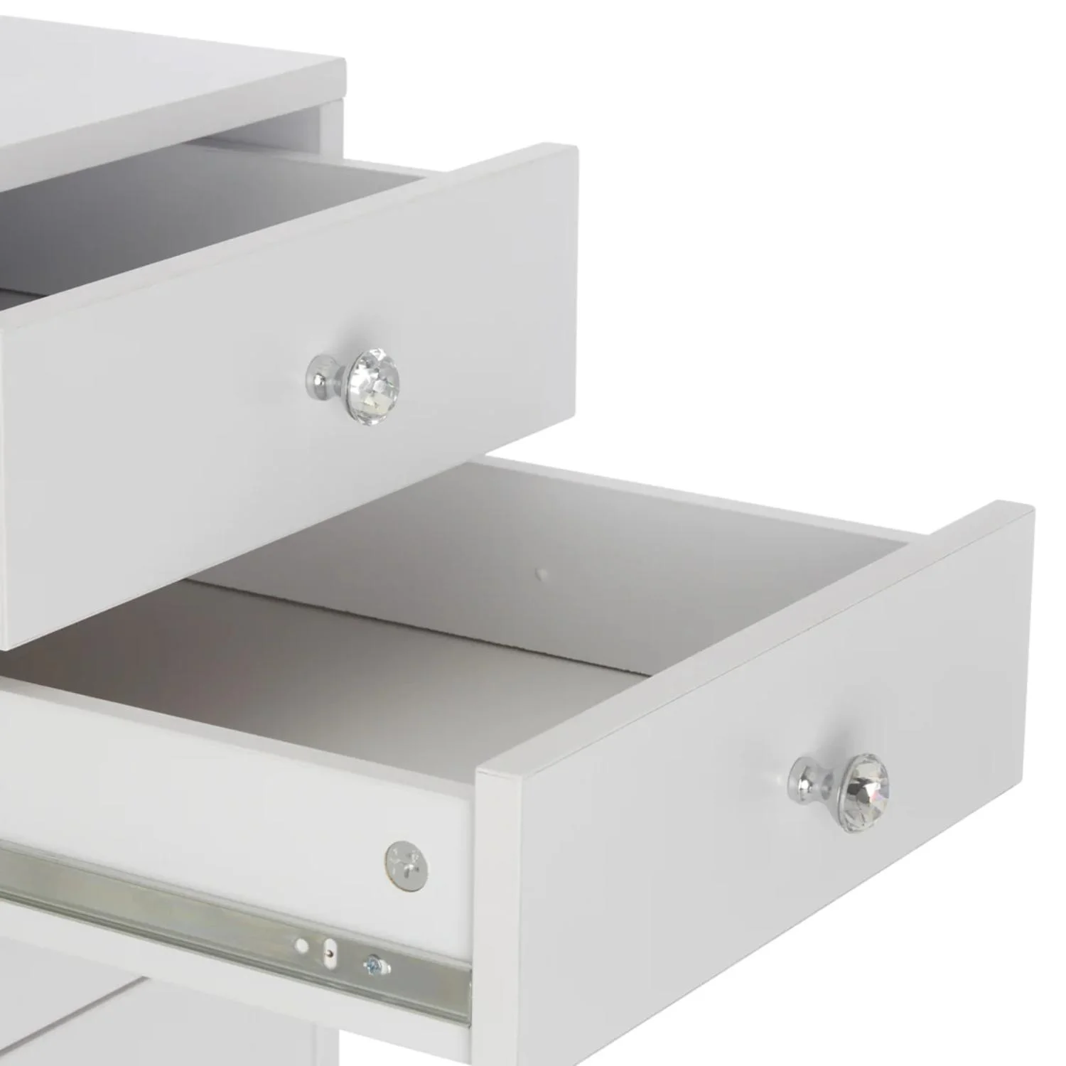 Impressions Vanity SlayStation 5-Drawer Pair Makeup Vanity Storage Unit (Bright White)