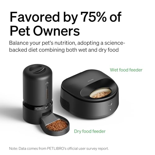 PETLIBRO Automatic Cat Feeder Wet Food Refrigerated New Upgraded APP Control,3 Days Freshness 3 Meals