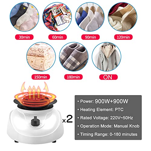 Indoor Electric Clothes Dryer Airer, Warm Air Drying Wardrobe, Soon Heated Clothes Drying Pod Cabinet - Dries Using Hot Air Fan (Color : 900W-Blue