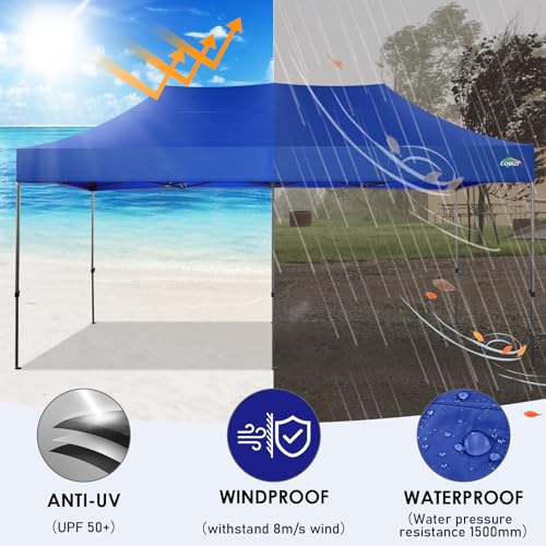 COBIZI 13x26 Pop Up Tent 13x26 Canopy with Sidewalls Heavy Duty Canopy Party Tent for Parties