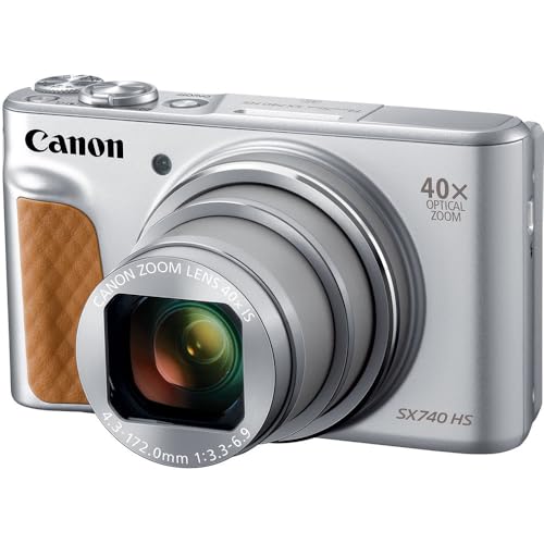 Canon PowerShot SX740 HS Digital Camera | 20.3MP CMOS Sensor, 40x Optical Zoom, 4K UHD Video