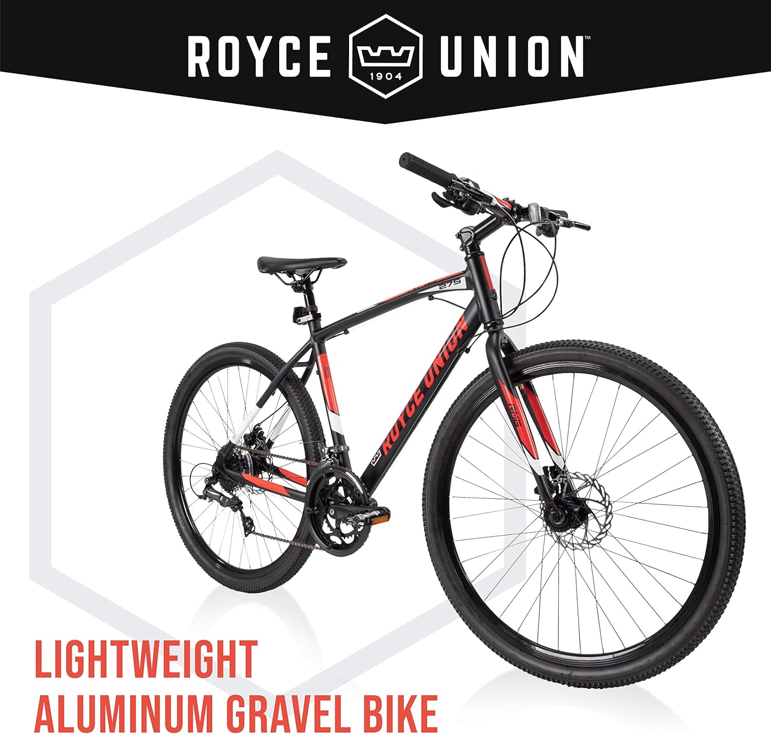Royce Union RMG 27.5" Gravel Bike, 19" Frame, Lightweight Aluminum Frame, Shimano 16 Speed, Disc Brakes