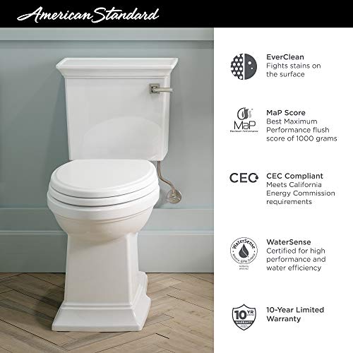 American Standard 2917228.02 Town Square S Right Height Elongated Toilet in White