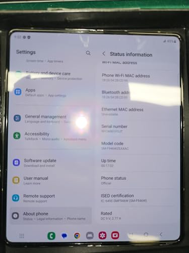 SAMSUNG Galaxy Z Fold 5 5G US Version, 256GB, ICY Blue - Unlocked (Renewed)