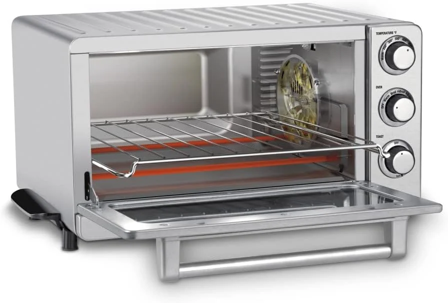 Open Box Cuisinart TOB-60N2 Convection Toaster Oven Broiler, 1800W - Stainless Steel