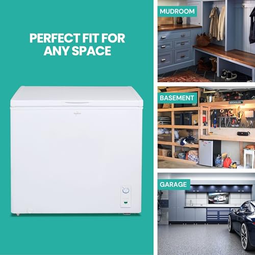 Koolatron Deep Freezer - Chest Freezer, 1 Wire Basket, Garage Ready, Meat Storage, Front Drain, Congelador For Home, Apartment, Basement, Dorm