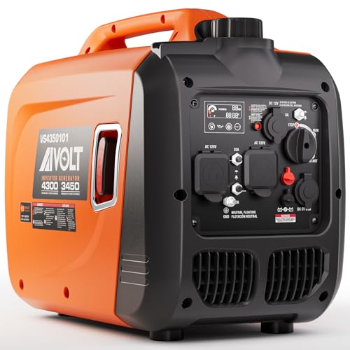 AIVOLT 8000W Dual Fuel Super Quiet Inverter Generator with Electric Start - Gas Propane Powered Portable Generator Upgraded Version for Home Backup