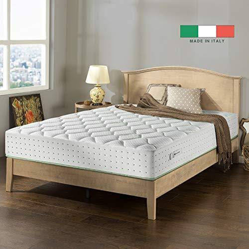 Zinus Italian Made 12 Olive Oil Pocket Spring Hybrid Mattress, Full