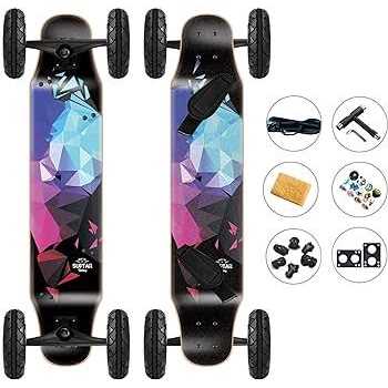 LOSENKA Mountainboard All Terrain Skateboard Kiteboard Cross Country Mountainboard Big Wheel Downhill Longboard All Terrain Longboard Kite Board