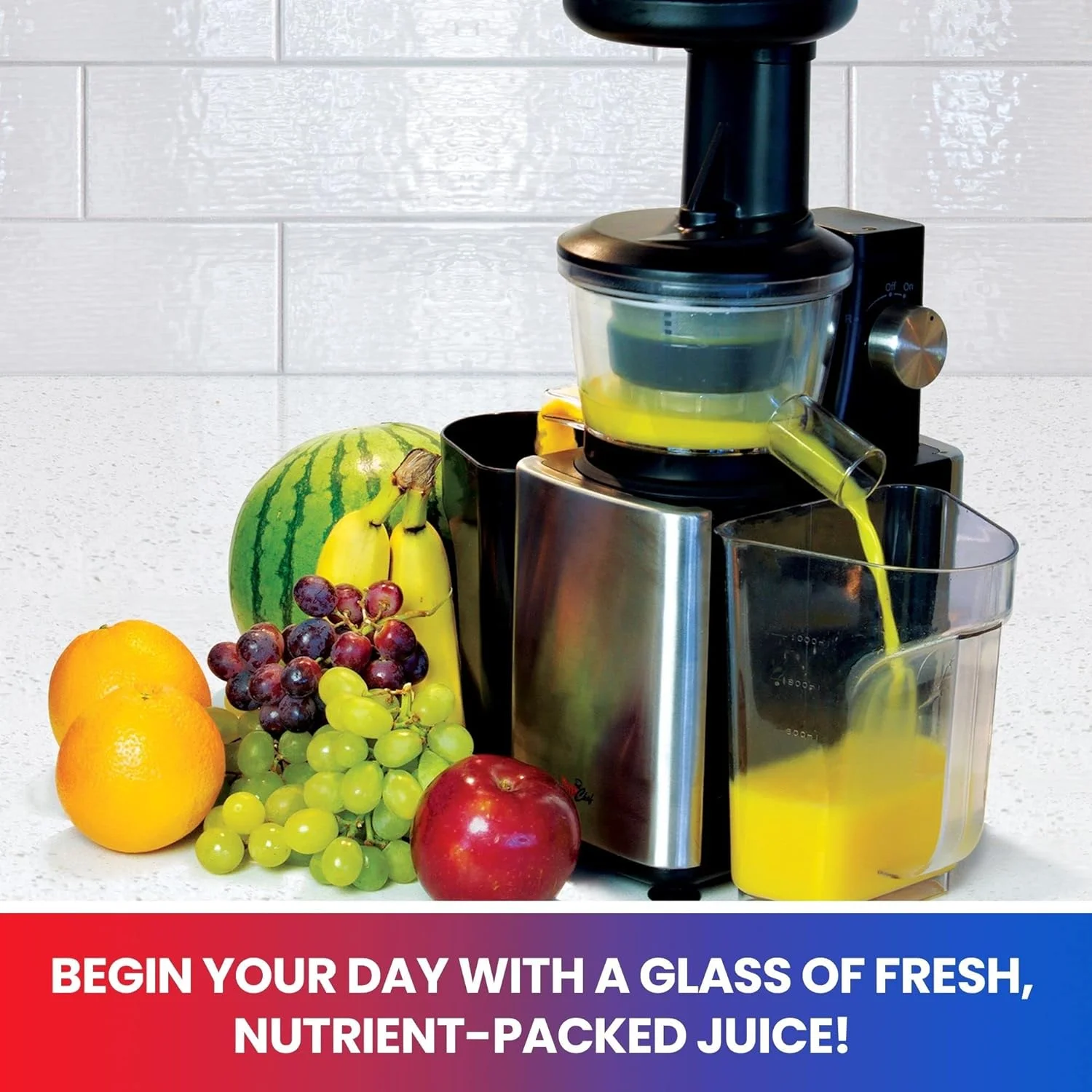Slow Juicer, Cold Press Juicing Machine For Nutrient-Dense Juice, Powerful Masticating Juice Extractor For Leafy Greens, Herbs, Wheatgrass, Fruits