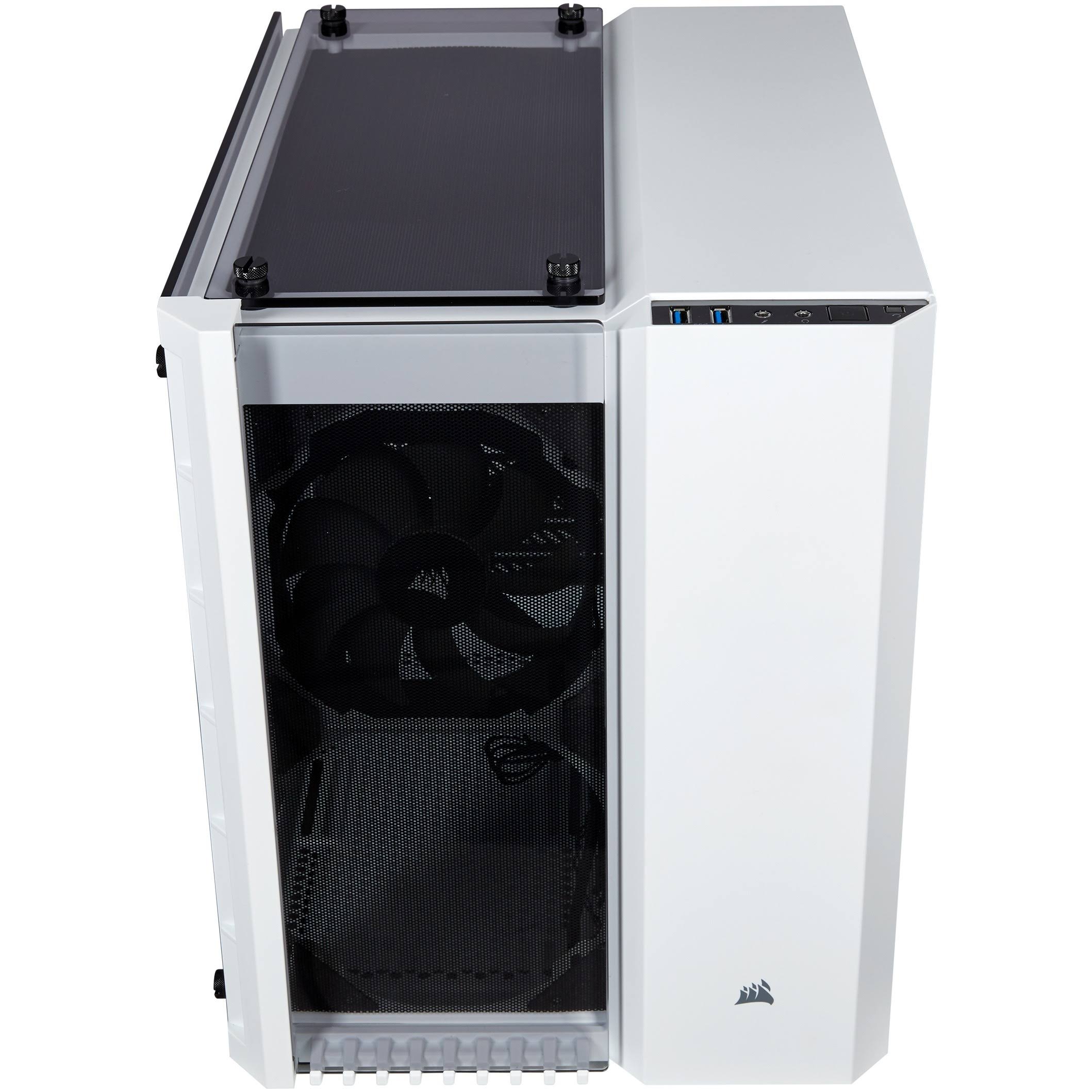 Corsair Crystal Series 280X Tempered Glass Micro ATX Case - White