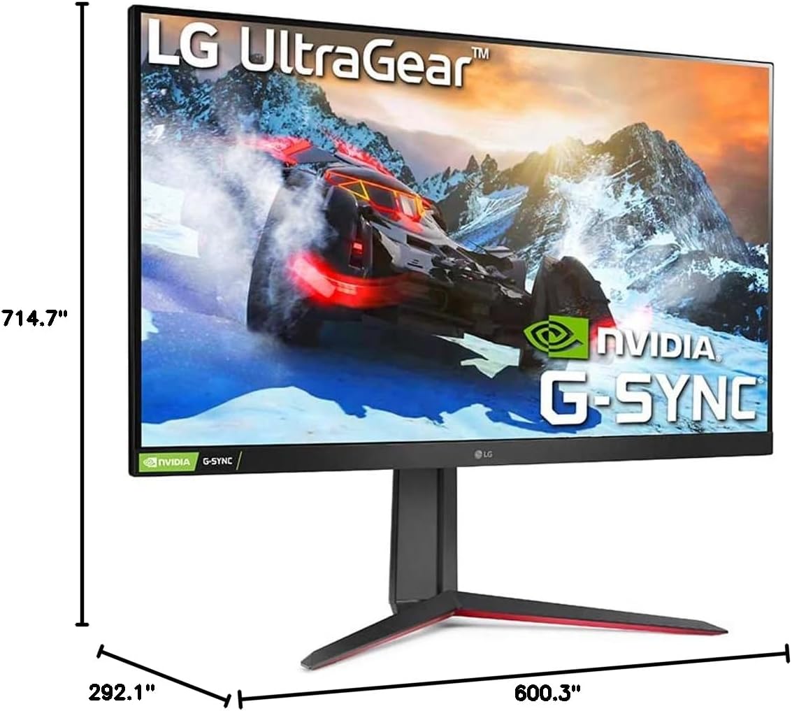 LG 32GN63T-B 32'' Ultragear QHD 165Hz HDR10 Monitor with NVIDIA G-SYNC Compatibility and AMD FreeSync Premium (Renewed)