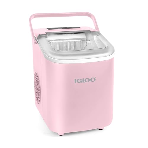 Igloo Electric Countertop Ice Maker Machine - Automatic and Portable - 33 Pounds in 24 Hours - Icecube Maker - Plastic Scoop and Basket