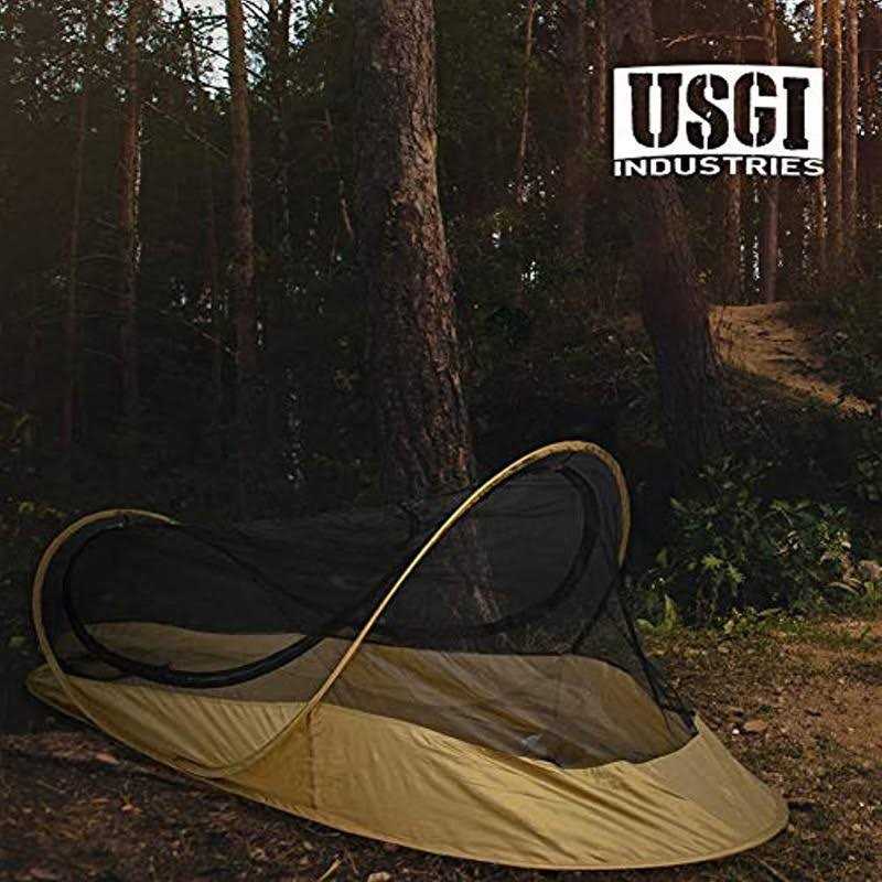 USGI Industries Bivy Tent Lightweight Single Person Sleeping Net System for Outdoors - Sports Supplies Online Store